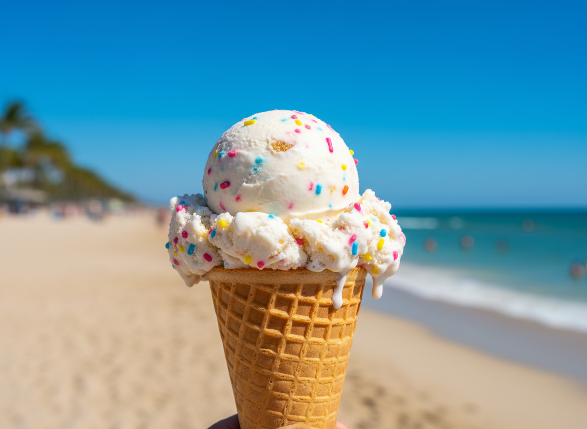 Birthday Cake Icee Cream